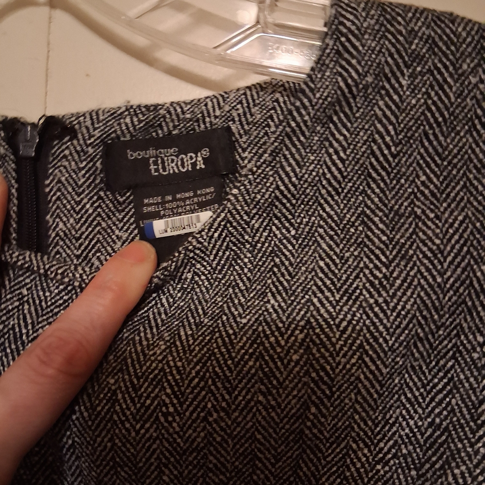 Boutique Europa Black and White Women's Dress